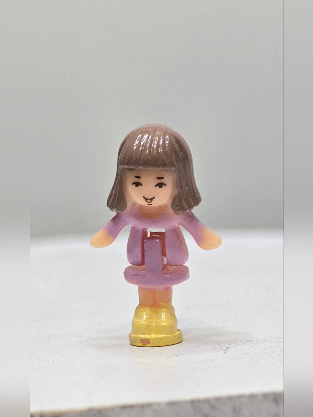 Vintage 1993 Miniature Polly Pocket Girl From Blue Bird Toy Shop [Read Details]